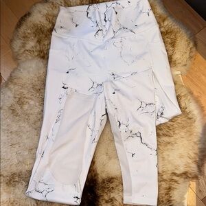 BuffBunny Black and White Marble Leggings